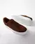 tenis slip on masculino na cor marrom café 
