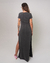 Vestido Longo Com Manga Feminino Santacosta