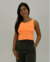 Cropped Feminino Sem Manga Assinatura Santacosta - loja online