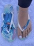 Stitch Azul - Havaianas Slim Branca