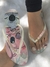 Stitch Rosa - Havaianas Slim Branca