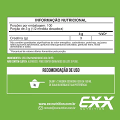 Creatina 100% Pura - Exx Nutrition - 1kg na internet