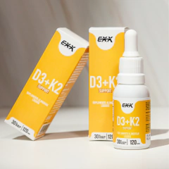 Vitamina D3 + K2 - 120 Doses - Sem Sabor - 30ml - Exx Nutrition - Exx Nutrition Suplementos