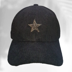Cap Black Winter Gray Star