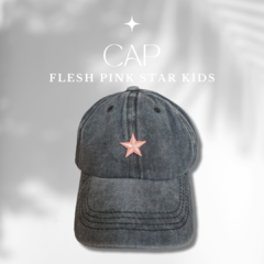 Cap Flesh Pink Star Kids