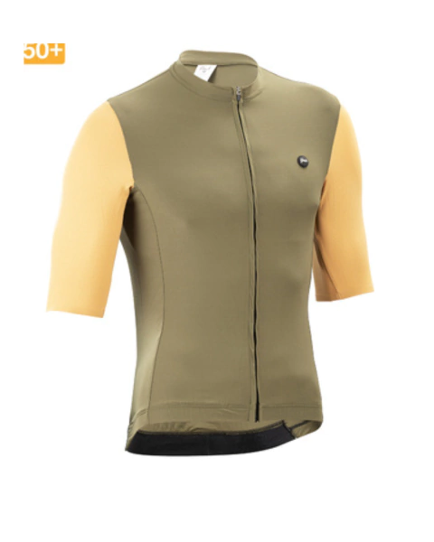 JERSEY PAVE SLEEVE MOSTAZA / VERDE - comprar online