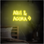 Luminária Neon Led Aqui e agora 50x28cm - comprar online