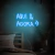 Luminária Neon Led Aqui e agora 50x28cm na internet