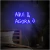 Luminária Neon Led Aqui e agora 50x28cm - Neon Types