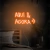 Luminária Neon Led Aqui e agora 50x28cm