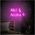 Luminária Neon Led Aqui e agora 50x28cm - comprar online