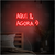 Luminária Neon Led Aqui e agora 50x28cm - loja online