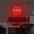 Luminária Neon Led Boca Lábios Lips 38x50cm