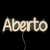 Luminária Neon Led Aberto - 48x13cm - loja online