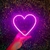 Luminária Neon Led Coração 19x16cm - comprar online