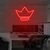 Luminária Neon Led Coroa Rainha 50x36cm