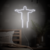 Luminária Neon Led Cristo Redentor Jesus Brasil 47x50cm