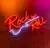 Luminária Neon Led Rock n Roll 74x41cm