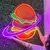 Luminária Neon Led Lanche Planeta Saturno 100x77cm - comprar online