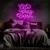 Luminária Neon Led Eat Pray Love 65x57cm