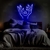Luminária Neon Led Mãos no rosto com unhas 60x57cm - Neon Types