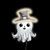 Luminária Neon Led Fantasma 50x37cm