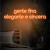 Luminária Neon Led Gente fina elegante e sincera 154x40cm - comprar online