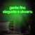 Luminária Neon Led Gente fina elegante e sincera 154x40cm - loja online