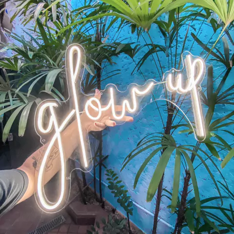 Luminária Neon Led Glow up 64x53cm
