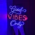 Luminária Neon Led Good vibes only 61x74cm