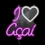 Luminária Neon Led I love açaí