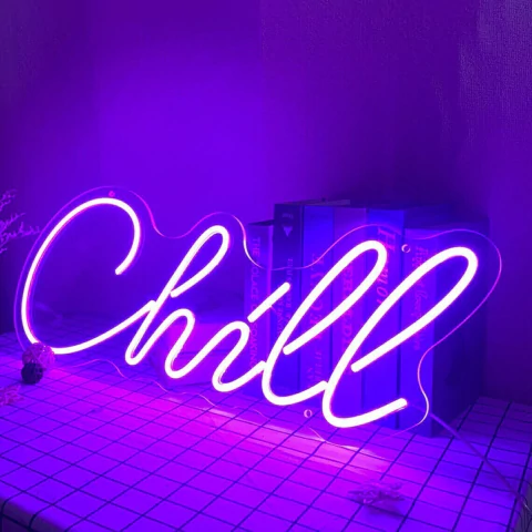 Luminária Neon Chill 50x25cm