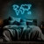 Luminária Neon Led Mapa Mundi 80x46cm