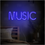 Luminária Neon Led Music 70x18cm - comprar online