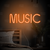 Luminária Neon Led Music 70x18cm - Neon Types