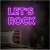 Luminária Neon Led Let's Rock 82x51cm - Neon Types