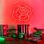 Luminária Neon Led Rosa 45x42cm na internet