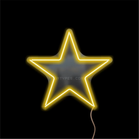 Luminária Neon Led Estrela 40x37cm