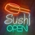 Luminária Neon Led Sushi Open 45x50cm - comprar online