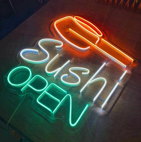 Luminária Neon Led Sushi Open 45x50cm
