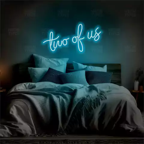 Luminária Neon Led Two of us 80x37cm