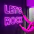Luminária Neon Led Let's Rock 82x51cm - comprar online