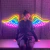 Luminária Neon Led Par de Asas Pride 100x44cm