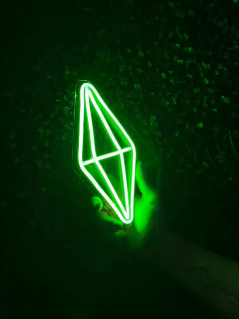 Luminária Neon Led Cristal Vida Jogo 8x21cm - comprar online