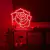 Luminária Neon Led Rosa 45x42cm - comprar online