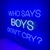 Luminária Neon Led Who says boys don't cry 84x49cm