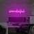 Luminária Neon Led Wonderful 90x22cm