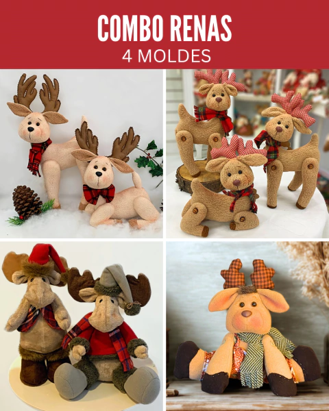 COMBO RENOS (4 MOLDES) - comprar online