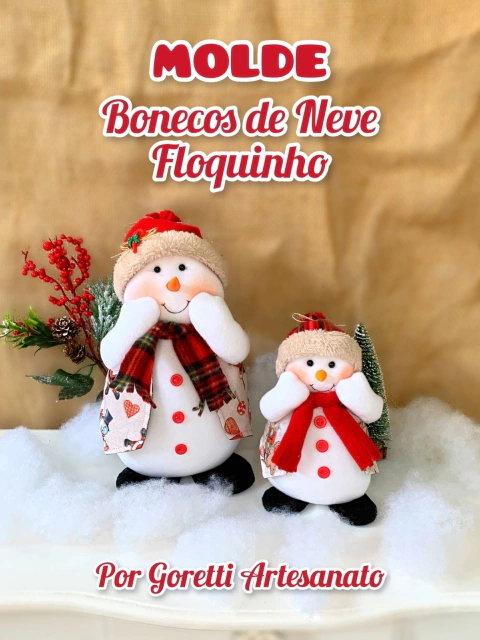 Molde Bonecos de Neve Floquinho