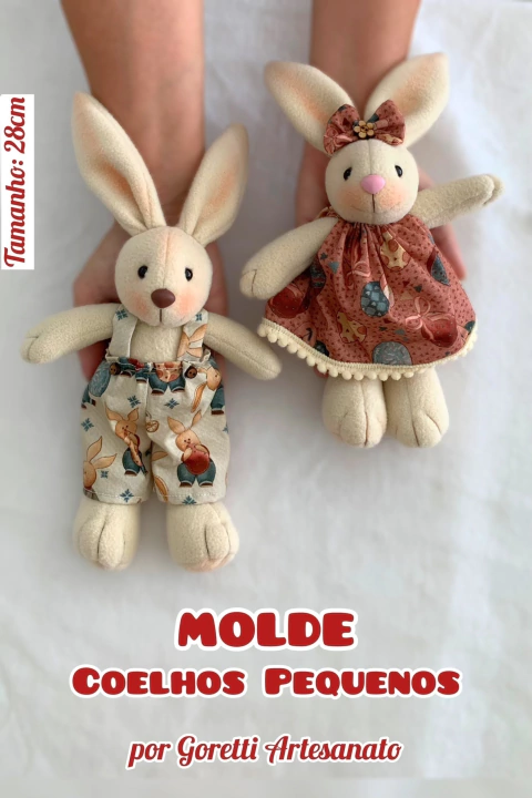 Molde Coelhos Pequenos